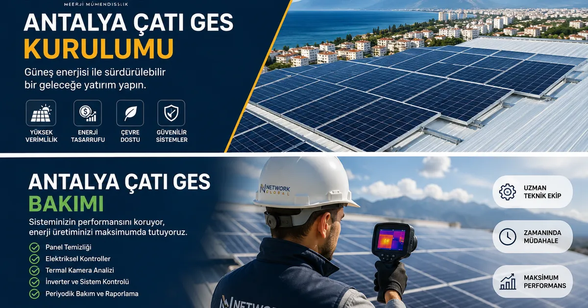 Antalya Çatı GES Kurulumu ve Bakımı | Güneş Enerji Sistemleri